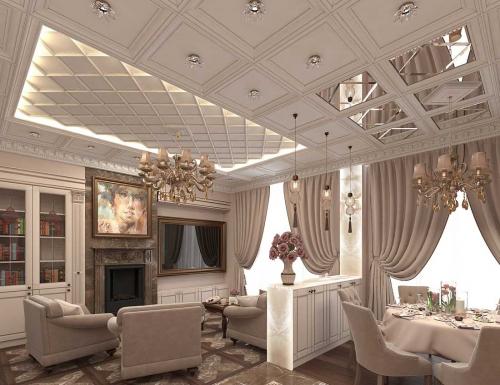 Современная отделка потолков в квартире. Основные правила оформления потолка