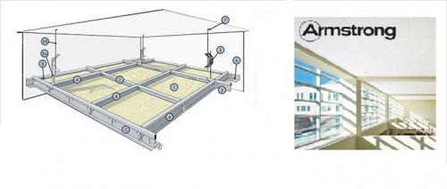 Расстояние между подвесами потолка армстронг. Цены на потолок «Армстронг» из дерева