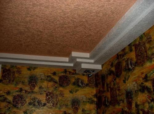 Все о разных типах потолков. Виды потолков. Побелка, покраска, оклейка обоями. Клеевые, подвесные, гипсокартонные, кассетные, реечные, натяжные и подшивные конструкции 15 Все о разных типах потолков. Виды потолков. Побелка, покраска, оклейка обоями. Клеевые, подвесные, гипсокартонные, кассетные, реечные, натяжные и подшивные конструкции 15