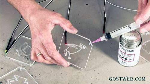 Поделки из оргстекла своими руками. Этапы работы.