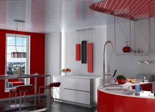 Потолок из пвх-панелей на кухне. Как выбрать дизайн под интерьер комнаты