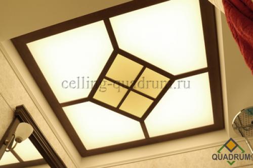 Подвесной потолок из акрилового стекла. Стеклянный потолок с фотопечатью и способы его крепления 03