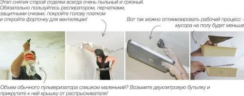 Потолочные конструкции. Побеленный или окрашенный потолок