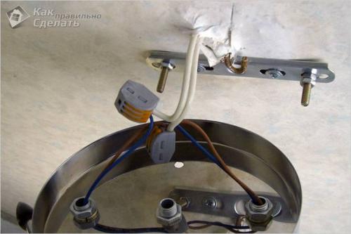 Как крепить люстру к потолку. Как повесить люстру на крюк? 19