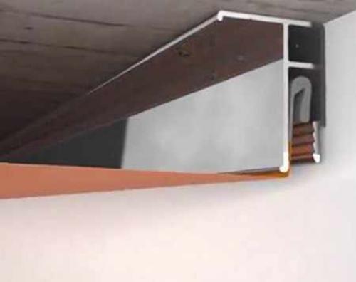 Как заправить угол натяжного потолка. Монтаж натяжного потолка