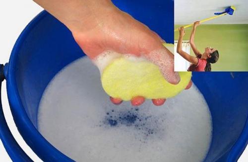 Потолок в ванную своими руками. Окрашенный потолок 03 Потолок в ванную своими руками. Окрашенный потолок 03