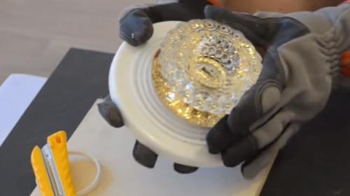 Установка светильников в подвесной потолок. Изготовление закладной для светильника