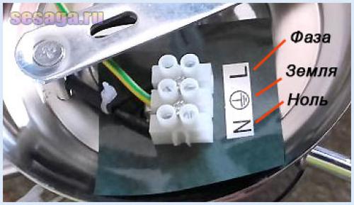 Как подключить люстру без заземления.  Монтажная схема подключения одноклавишного выключателя: