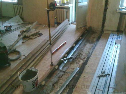 Гипсокартон на деревянный пол. Перегородка ГКЛ и деревянный пол