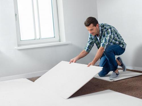 Можно ли стелить гипсокартон на пол. Преимущества и недостатки метода