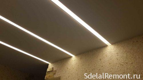 Парящий потолок с подсветкой своими руками. Характеристика парящего потолка