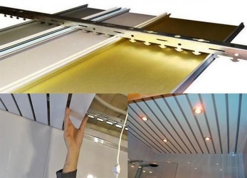 Реечный потолок в ванной установка. Как выполнить монтаж реечного потолка в ванной, своими руками (инструкция)