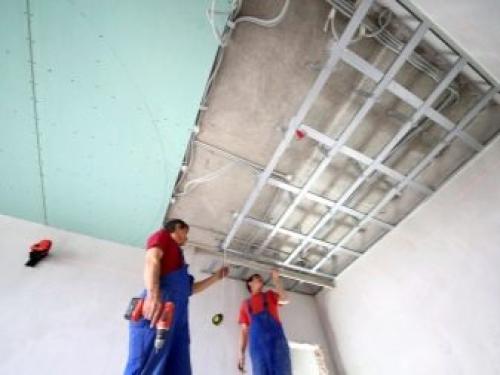 Как сделать подвесной потолок из гипсокартона своими руками. Профили и крепежные элементы для гипсокартонных систем 19 Как сделать подвесной потолок из гипсокартона своими руками. Профили и крепежные элементы для гипсокартонных систем 19