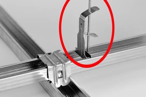 Крепление подвесов к потолку. Тип 2 – подвес анкерный для профиля ПП