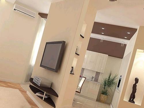 Перегородка из гипсокартона без крепления к потолку. Есть ли способ сделать перегородку без крепления к натяжному потолку, если да то какой?