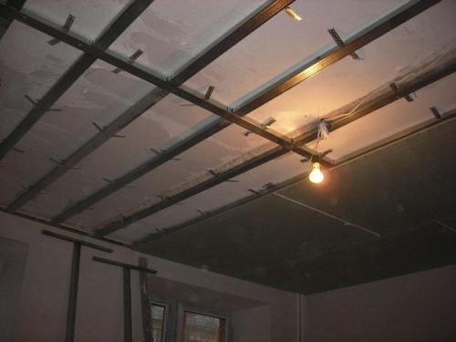 Одноуровневый потолок из гипсокартона своими руками. Особенности