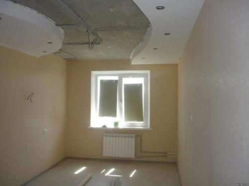 Финальная стадия крепления гипсокартона на потолок. Разметка периметра 11 Финальная стадия крепления гипсокартона на потолок. Разметка периметра 11