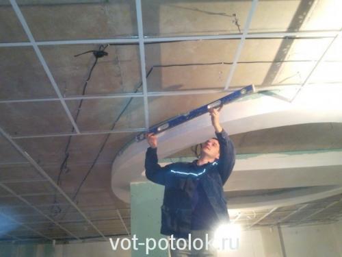 Крепление армстронга к потолку. Технология установки