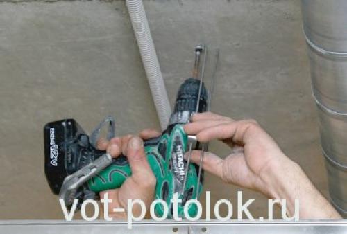 Крепление армстронга к потолку. Технология установки