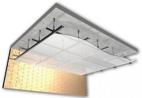 Какое расстояние должно быть между подвесами на потолке. Общие рекомендации по установке каркаса и обшивке 13 Какое расстояние должно быть между подвесами на потолке. Общие рекомендации по установке каркаса и обшивке 13