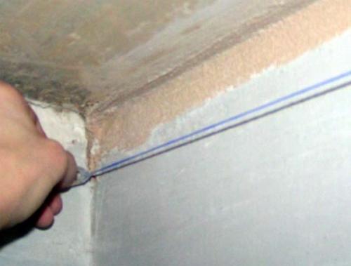 Потолки из гипсокартона на сколько отступать от потолка. Выполнение разметки