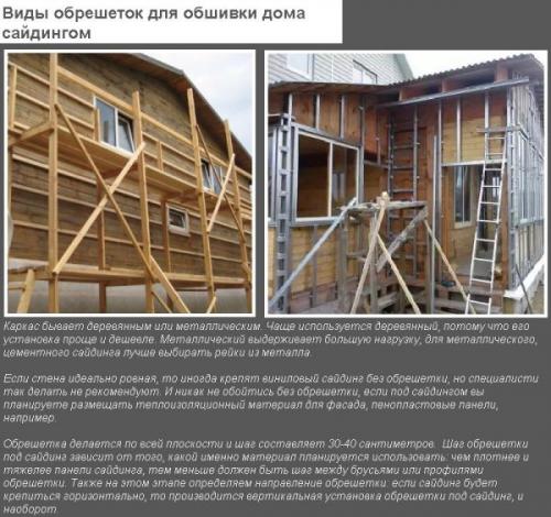 Обрешетка на стену. 