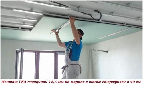 Гипсокартон на потолок без каркаса. Крепление гипсокартона каркасным способом 02 Гипсокартон на потолок без каркаса. Крепление гипсокартона каркасным способом 02