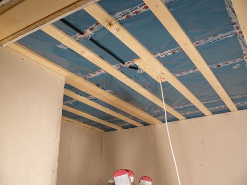 Монтаж пластиковых панелей ПВХ на ПОТОЛОК.. Подготовка каркаса 01