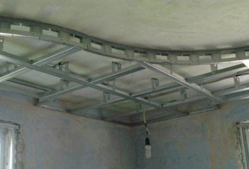 Монтаж профиля для гипсокартона на потолок своими руками. Разметка и сборка каркаса 04