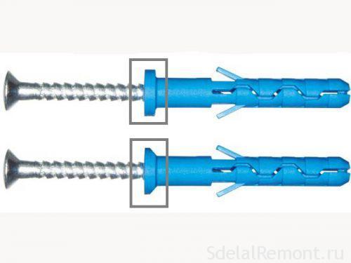 Дюбеля для крепления направляющего профиля. Дюбель гвоздь для крепления именно профилей