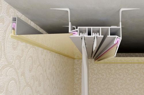 Профиль пвх для натяжных потолков. Что собой представляют багеты для натяжных потолков? 06